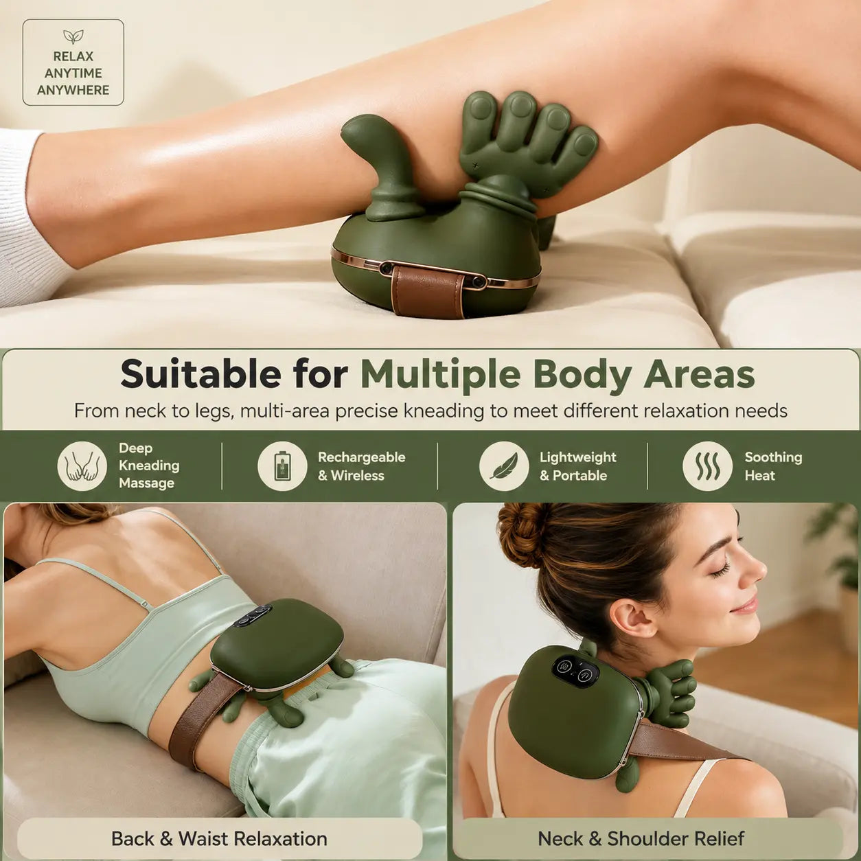Rechargeable Kneading Massager