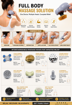 Full Body Massager- ❤️ Relieve Neck, Shoulder, Back Pain at Home