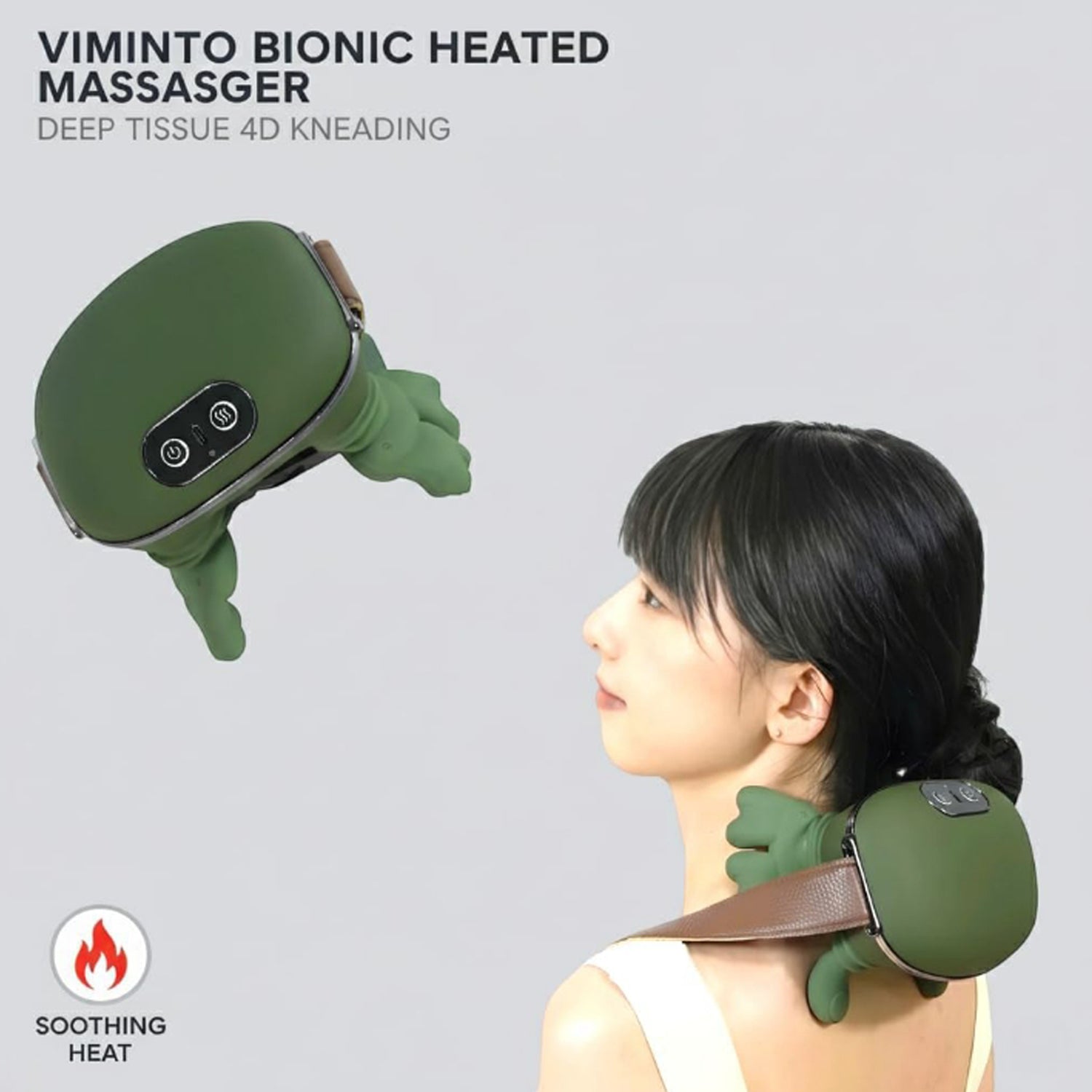 Long Rechargeable Kneading Neck  Shoulder Massager