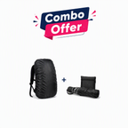 ☂️3 Fold Compact Waterproof UV Protection Umbrella + 🎒Waterproof Backpack Rain Cover Combo | Monsoon Rain Protection Kit for Men and Women