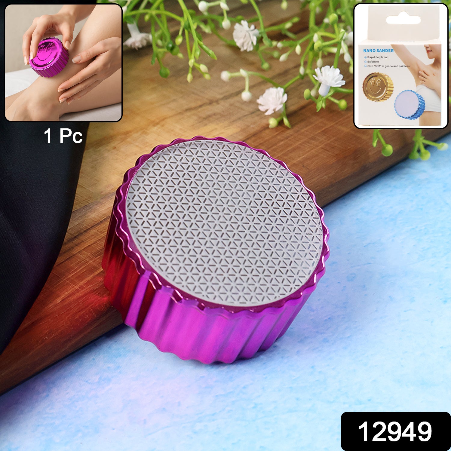 Nano Hair Remover For Arms Legs Back One Sided Skin Hair Remover (1 Pc)