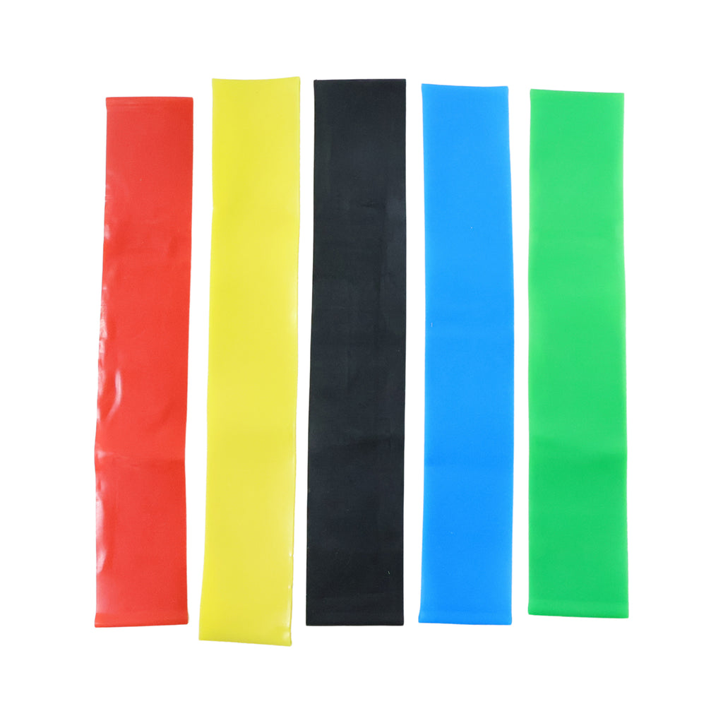 Premium Elastic Resistance Exercise Bands  Belt Set (5 Pc)
