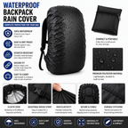 🎒Waterproof Backpack Rain Cover Combo | Monsoon Rain Protection for Men and Women