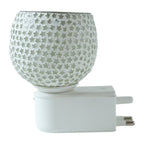 Premium Plug-in Star Cut Glass Aroma Diffuser Night Lamp (1 Pc)